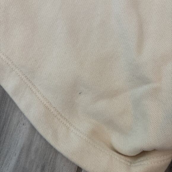 Daily Drills Cream Sweat Shorts Size XS/S Drawstring Pockets 4” In Cotton - Picture 10 of 11